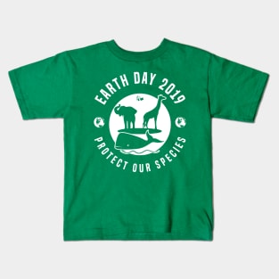 Earth Day Protect Our Species Kids T-Shirt